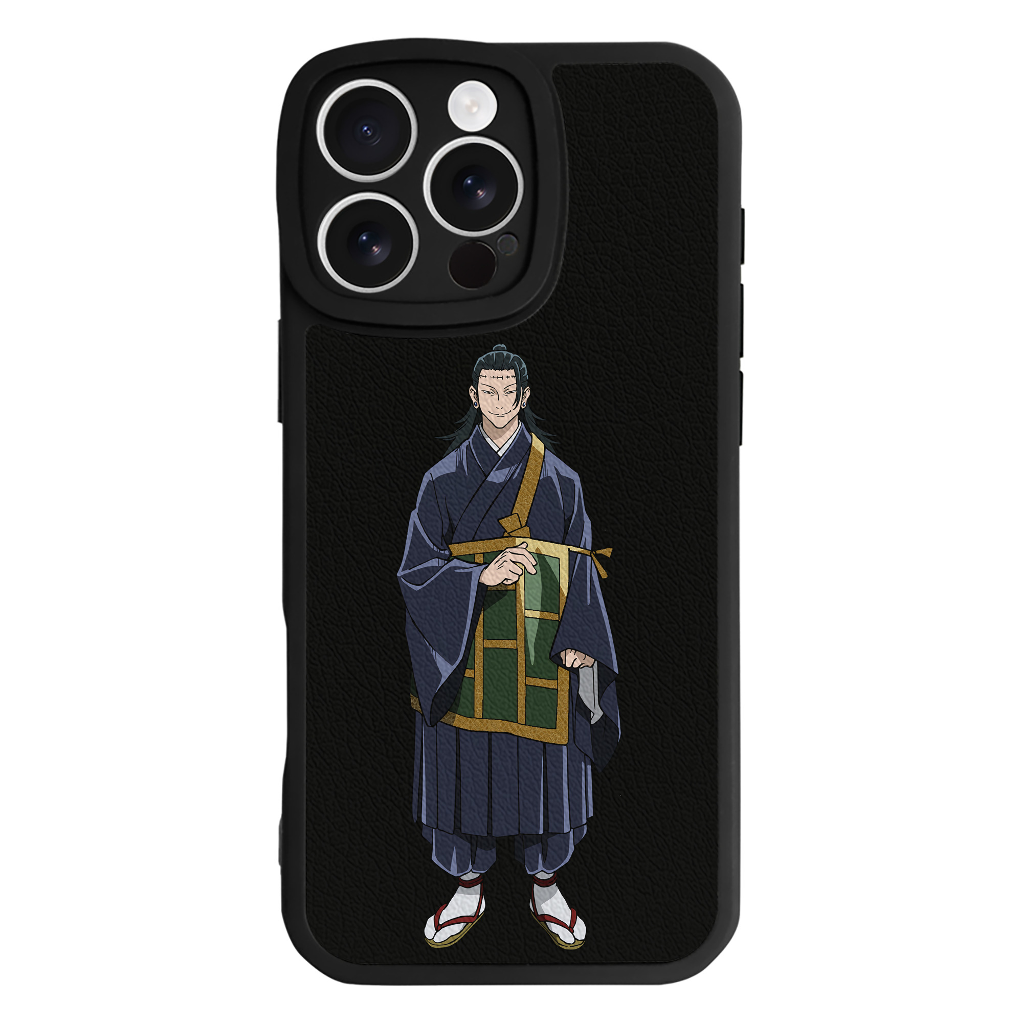 （画像用） 呪術廻戦 Jujutsu Kaisen 【iPhone 16シリーズ対応】シリコンスマホケース（レザー調） 材質：シリコン